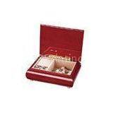 Promotional Luxury Red Painted Wooden Earring Jewelry Art Boxes / Case for Girls thumbnail-1