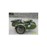 Antique750 Army GreenSidecar Motorcycle Three-wheeled Motor Vehicle