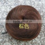 synthetic hair bun dome, sleek clip in hair bun, professional synthetic hair bun accessories