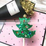 New Flamingo/Paige Pig/Deer/Christmas Tree Felt Cupcake Toppers Party Cake Decorations thumbnail-6