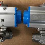 INVCO CF8M /CF8 Pneumatic 2-PC Stainless Steel Ball Valve With Pneumatic Actuator thumbnail-3