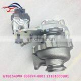 GTB1549VK Turbo 806874-0001 11181000B01 Turbocharger for Hawtai 2.0L 141 KM HT483 Engine thumbnail-4