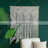 2019 Handicraft Home Accessories Macrame Cord Art Hotel Bar Used Large Cotton Macrame Rope Wall Hanging Accessories thumbnail-2