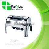 Hot Sale Stainless Steel Gold-plated Roll Top Buffet Chafer for Hotel thumbnail-5