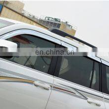 Chrome Door Visor Side Window Deflector Shade Sun Rain Shield Silver Strips Guard for Toyota Land Cruiser Prado 2009 thumbnail-4