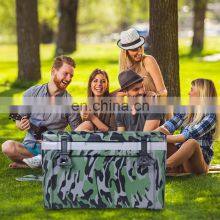 New Design Plastic 50L Cooler Box With Customized Color Arm Green Ice Cooler for Long Time Transport thumbnail-2