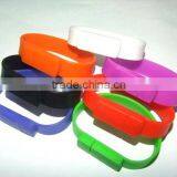 Silicone Usb Bracelet Watch With 2GB Capacity