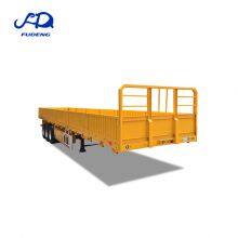 3axles 4axles 40ft Fudeng Brand Mechanical Suspension Heavy Duty Type Flatbed Semi Trailer thumbnail-5