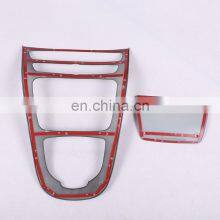 For Mercedes Benz W213 E Class 2016 2017 2018 ABS Plastic Carbon Fiber Color Console Gear Panel Frame Cover Trim Stickers Parts thumbnail-2