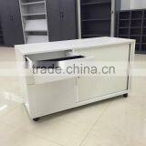 Metal White Upscale Office Interior Mobile Caddy thumbnail-3