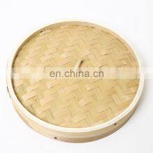 Chinese Traditional Style Kitchen Accessories Bamboo Food Steamer Steam Cooking Bamboo Lid Round Shape thumbnail-3
