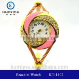 lady watch beautiful crystal watch glass face bangle watches for girls bracelet watch