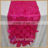 TR005D Beautiful Wedding Rose Red Petal Fancy Table Runners thumbnail-2