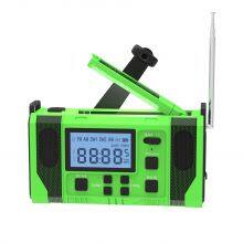 BSG-168(new)Multifunction Solar Emergency Radio With Power Bank, Hand Crank, 4000/8000mAh Battery, SOS Alarm, Flashlight & IPhone 15 Charging thumbnail-4