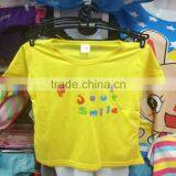 0.64USD Stock Wholesale Boys And Girls Summer Short Sleeve Cotton T Shirts Kids Custom T Shirts Design/Polo Shirt ( kcttx002)