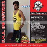 Tank Top Singlet Gym / Unlimited Custom Singlet With Muscle Back / Cheap Fitness Gym Tank Top Shirts by FHA INDUSTRIES PAKISTAN thumbnail-1