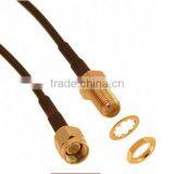 SMA to SMA Female Plug Jack for WiFi Antenna Extension Cable Assembly thumbnail-3