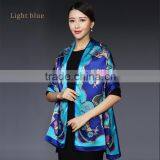 Manufacturer Wholesale 100% Silk Hijab Scarf Euro Style Digital Printing Silk Scarves Girls Party Dresses thumbnail-2