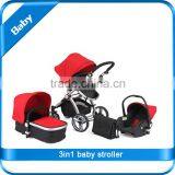 EN 1888 Colorful AL Frame Air Wheel 3in1 Baby Stroller With Car Seat and Carrycot thumbnail-2