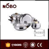 Good Quality Induction Bottm 12pcs Stainless Steel Cookware Set thumbnail-6