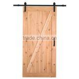 New Design Antique Sliding Solid Pine Wood Door Slab for us Market Supplier's Choice thumbnail-2