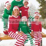 100 % Organic Cotton Kids Striped Pajamas Kids Christmas Pajamas Wholesale thumbnail-1