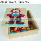 6s Jester Dress-up Wooden Puzzle in Box thumbnail-1