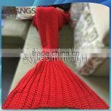 Handmade Knitted Mermaid Tail Blanket Crochet Wrap Mermaid Blanket Crochet Pattern thumbnail-6