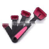 4pcs different colors available plastic measuring spoon