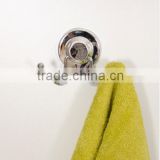 Bathroom metal double hooks with rubber/PVC suction cup