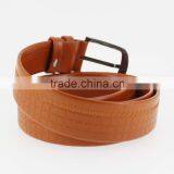 New Designer Man Orange PU Leather Jeans Belt in Yiwu thumbnail-4