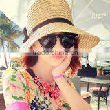 Fashion Women Straw Hat for Sale Foldable Sunscreen Beach Cap thumbnail-4