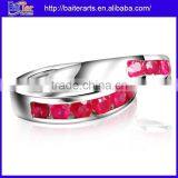 Best Seller ! Wholesale Fashion .925 Sterling Silver Red Real Ruby Earrings thumbnail-3