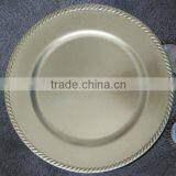 Decorative Plastic Silver Under Plates