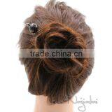 Dark Japanese Vintage Wooden Hairpin Metal Chain Hair Stick thumbnail-3