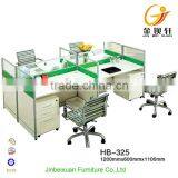 Melamine Board Blue and White Office Workstation Layout thumbnail-2