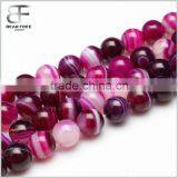 Seven Mixed Color Stripe Agate Natural Gemstone Loose Beads Strand Round Crystal Energy Stone Healing Power for Jewelry Making thumbnail-5