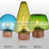 Zhongshan Vintage Style Bank Lamp Table Reading Lamp With Green Glass Shade