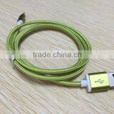 USB 2.0 A Type Male to Micro Usb 2.0 Male Data Charging Cable Green Color thumbnail-2