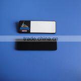 soft PVC name tag/name plate/name badge with raised logo