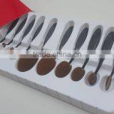 New Products 2016 Oval 10pcs Make up Brush Set With Paper Case thumbnail-2