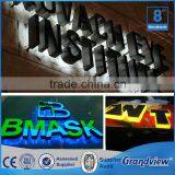 Outdoor Waterproof Matt Black Color 3D Backlit Acrylic Steel Letter Sign thumbnail-5