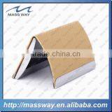 Wholesale Custom Luxury Metal Genuine Leather Business Card Holder thumbnail-4