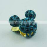 New Pink Ice Mickey Hair Clip Alloy Rhinestone Enamel thumbnail-2