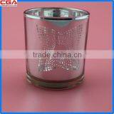 Guangdong Factory produce Short Glass Candle Holder hot seller popular design