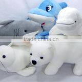 Creative Lovely Cartoon Animal 35 cm Height White Sea Dog Stuffed Plush Toy Doll