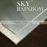 Aluminium Composite Panel Silver Brushed Aluminum Plastic Composite Panel