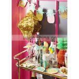 14" Pineapple Paper Honeycomb Hawaiian Luau Party Table Decoration thumbnail-4