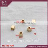 Metal Gold Square Bell End Stopper for Bag Accessories thumbnail-1