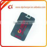Custom Fashion Black Plastic Travel Bag Tag Whith Silicon Strape